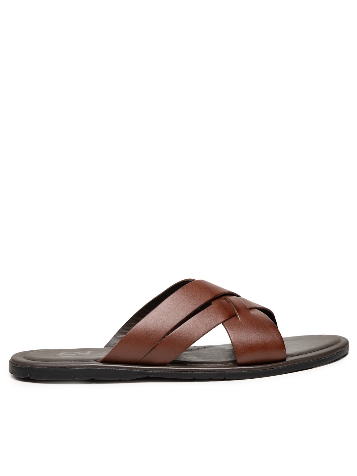 Sandália Masculina De Couro - Marrom