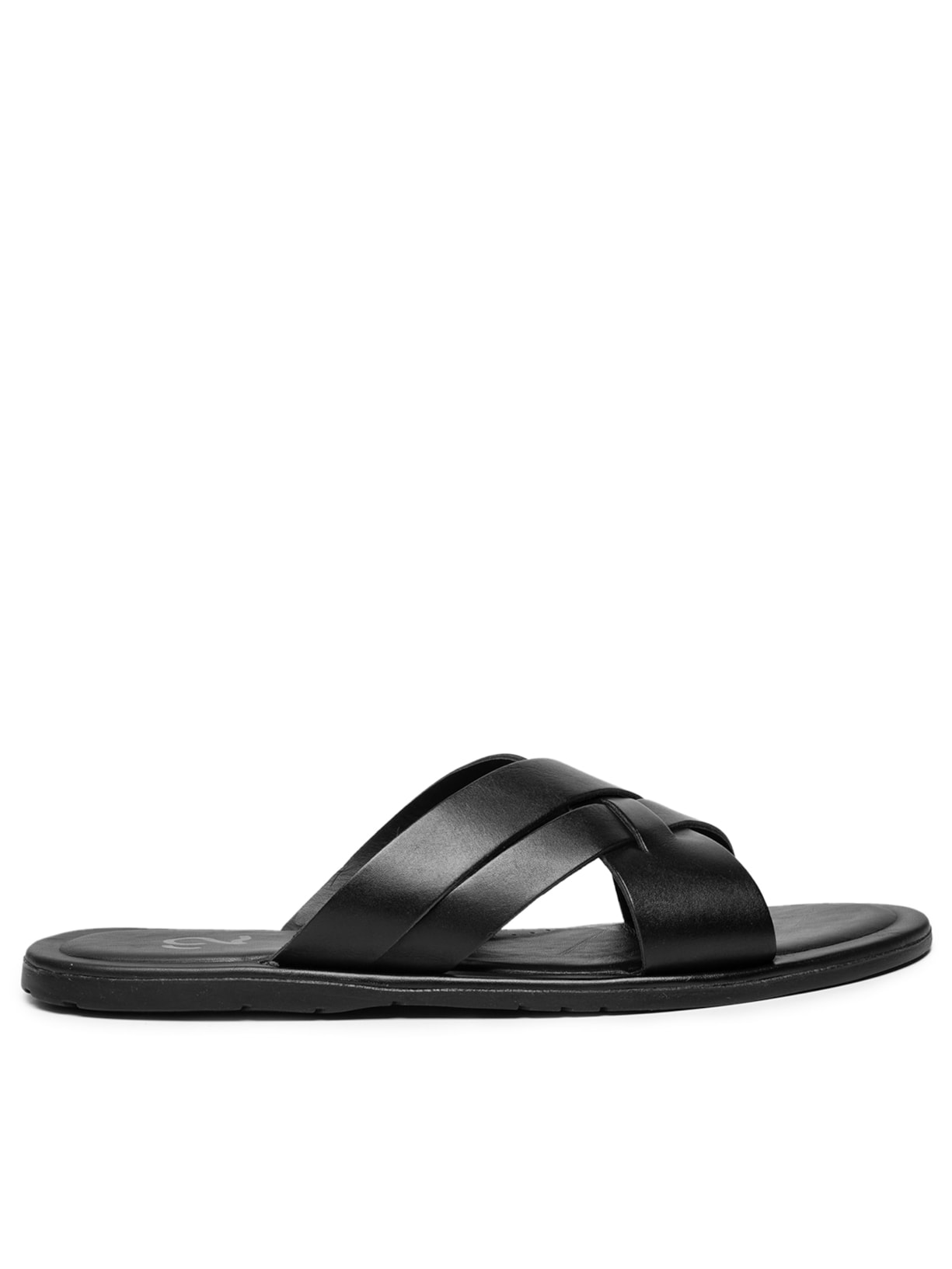 Sandália Masculina De Couro - Preto