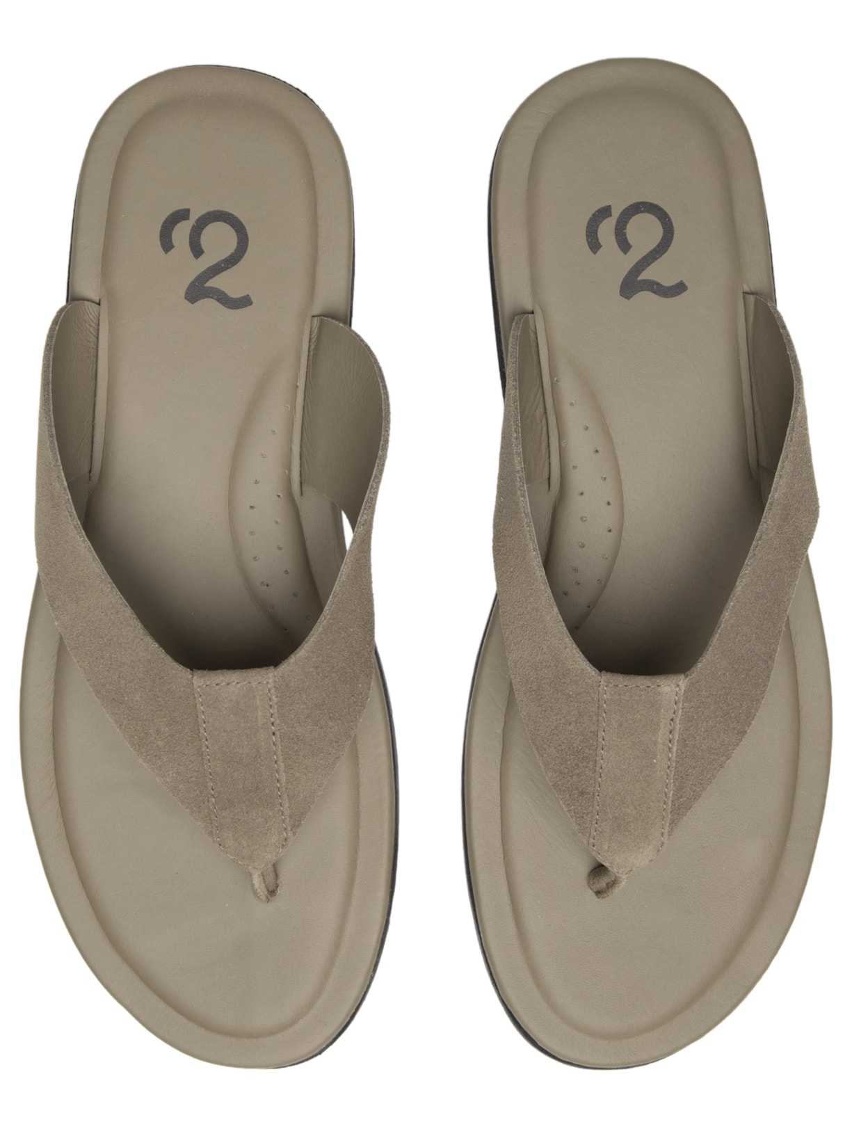 Sandália Masculina De Dedo Em Camurça Bege '2 Essential