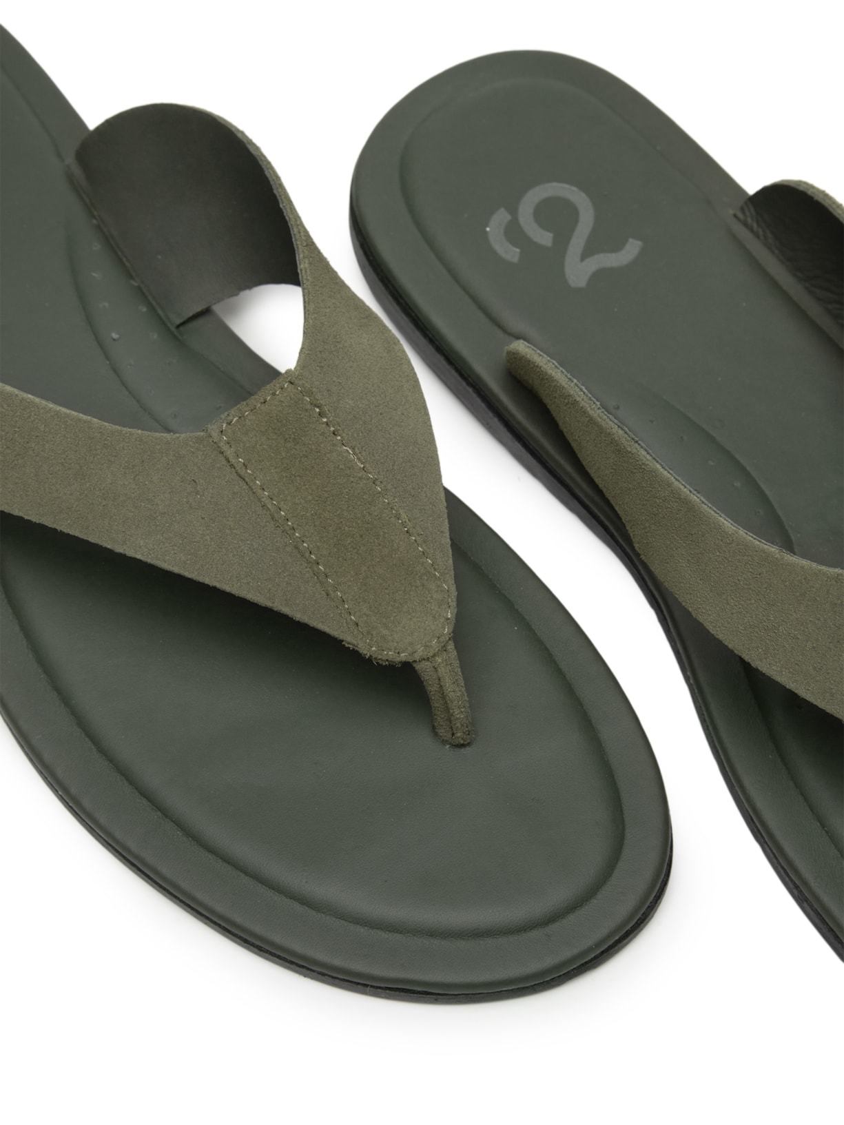 Sandália Masculina De Dedo Em Camurça Verde '2 Essential