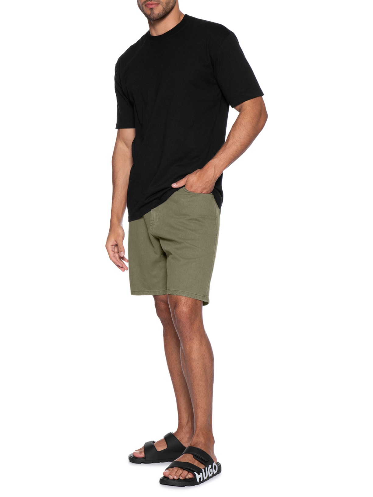 Sandália Masculina Evander Sand LG Preto Hugo