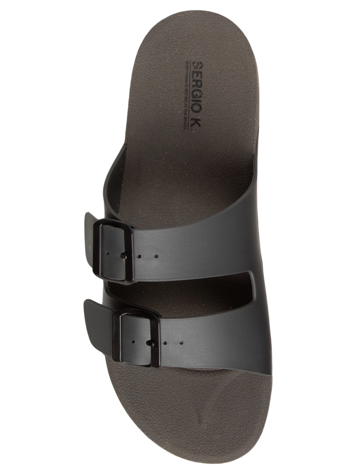 Sandália Masculina Fivela Dupla Cinza Sergio K