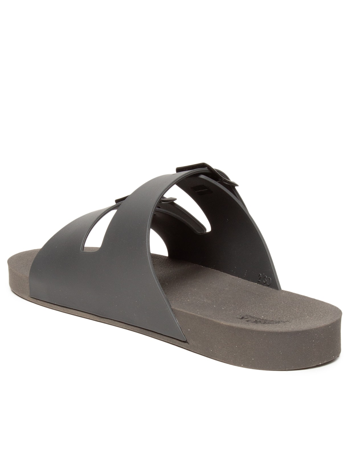 Sandália Masculina Fivela Dupla Cinza Sergio K