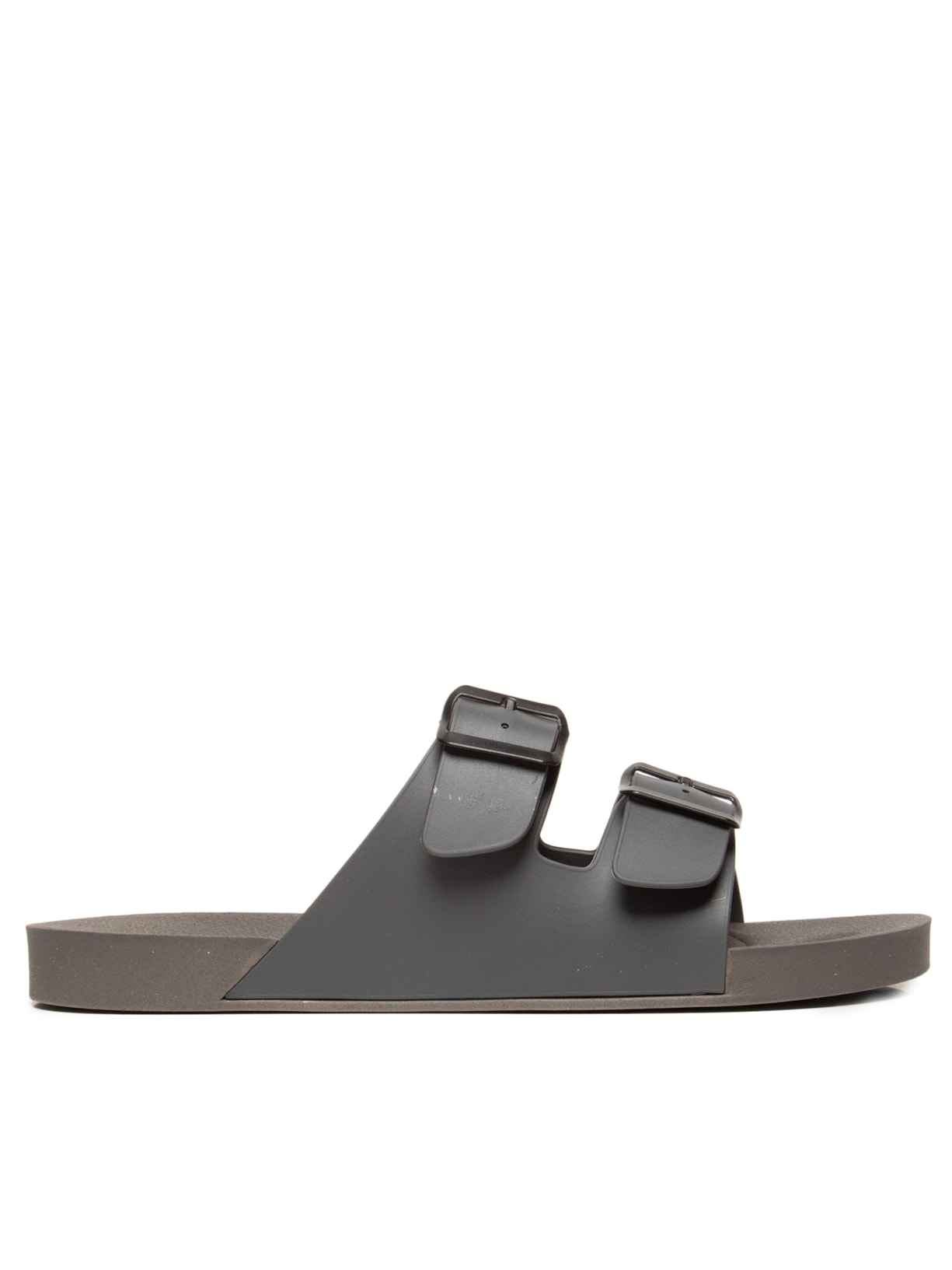 Sandália Masculina Fivela Dupla - Cinza