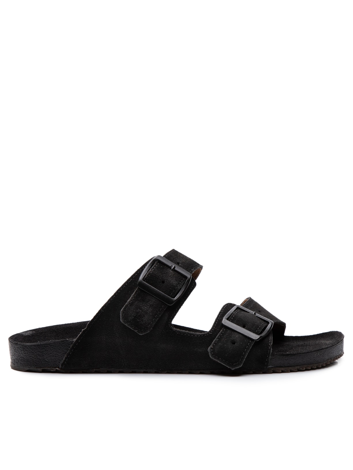 Sandália Masculina Fivela Dupla - Preto