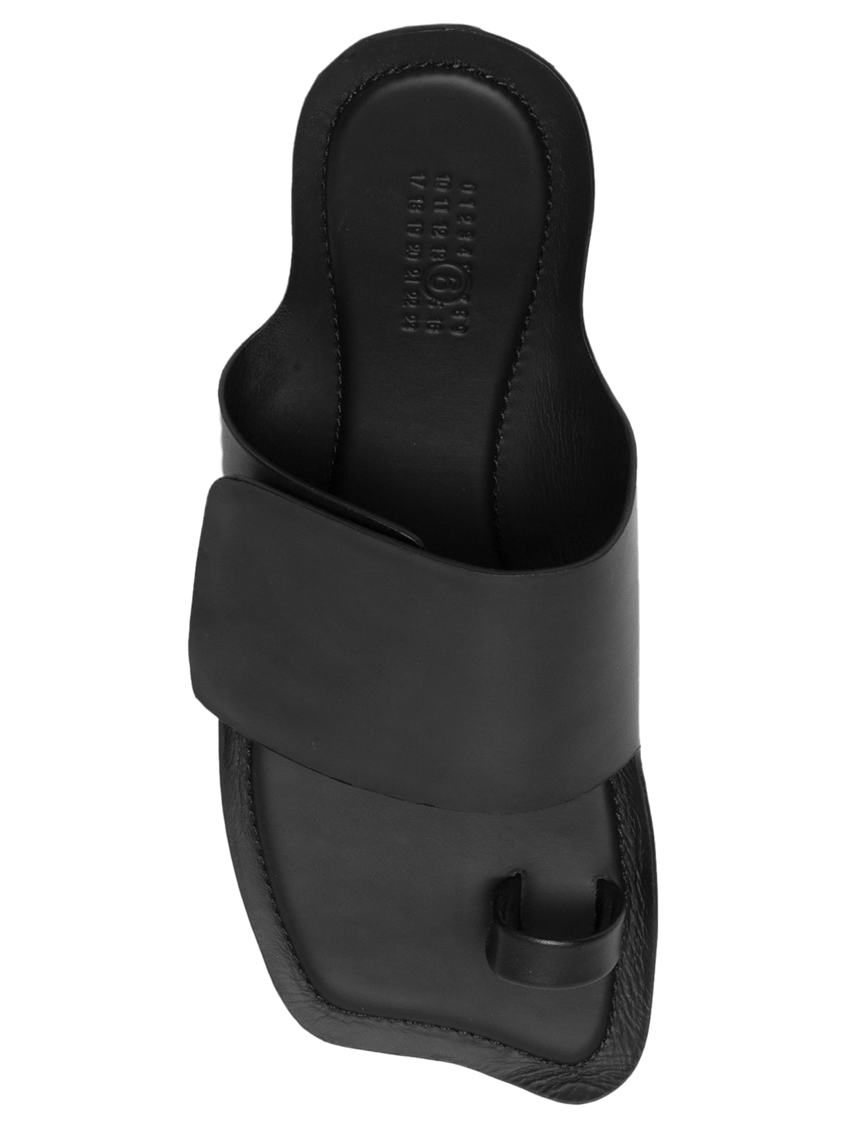 Sandália Masculina Leather – Preto Mm6 Maison Margiela