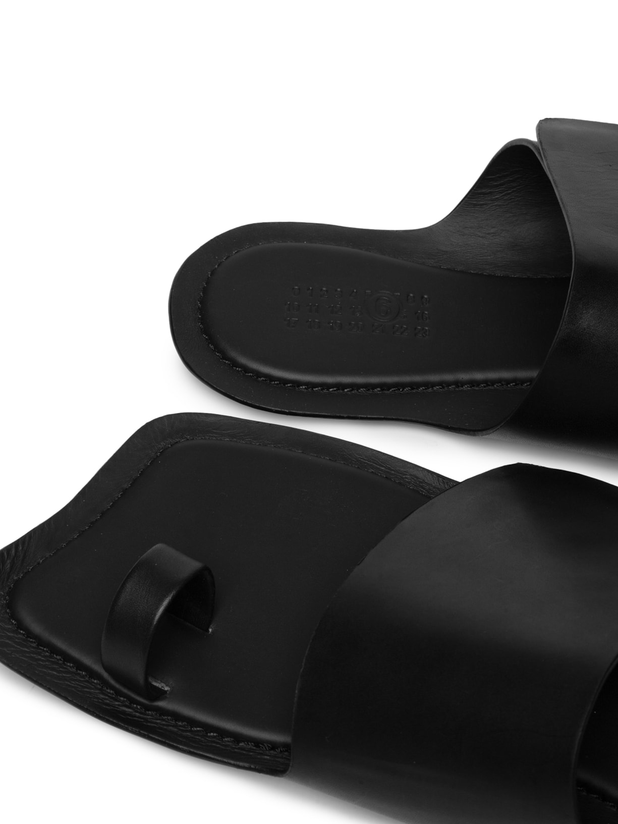 Sandália Masculina Leather – Preto Mm6 Maison Margiela
