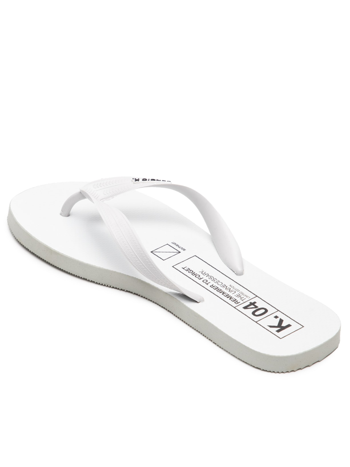 Sandália Masculina Logo Grafic Branco Sergio K