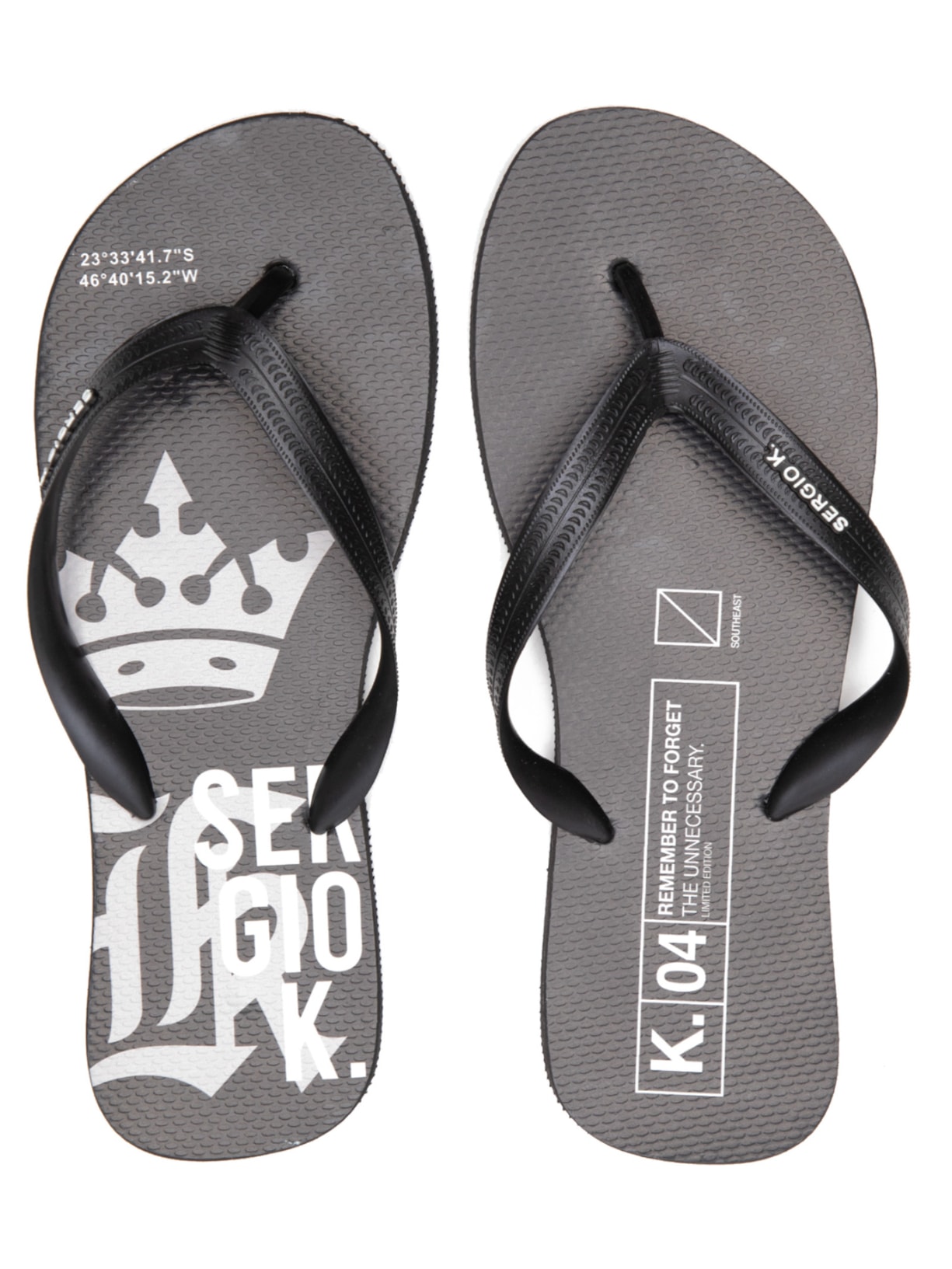 Sandália Masculina Logo Grafic - Preto