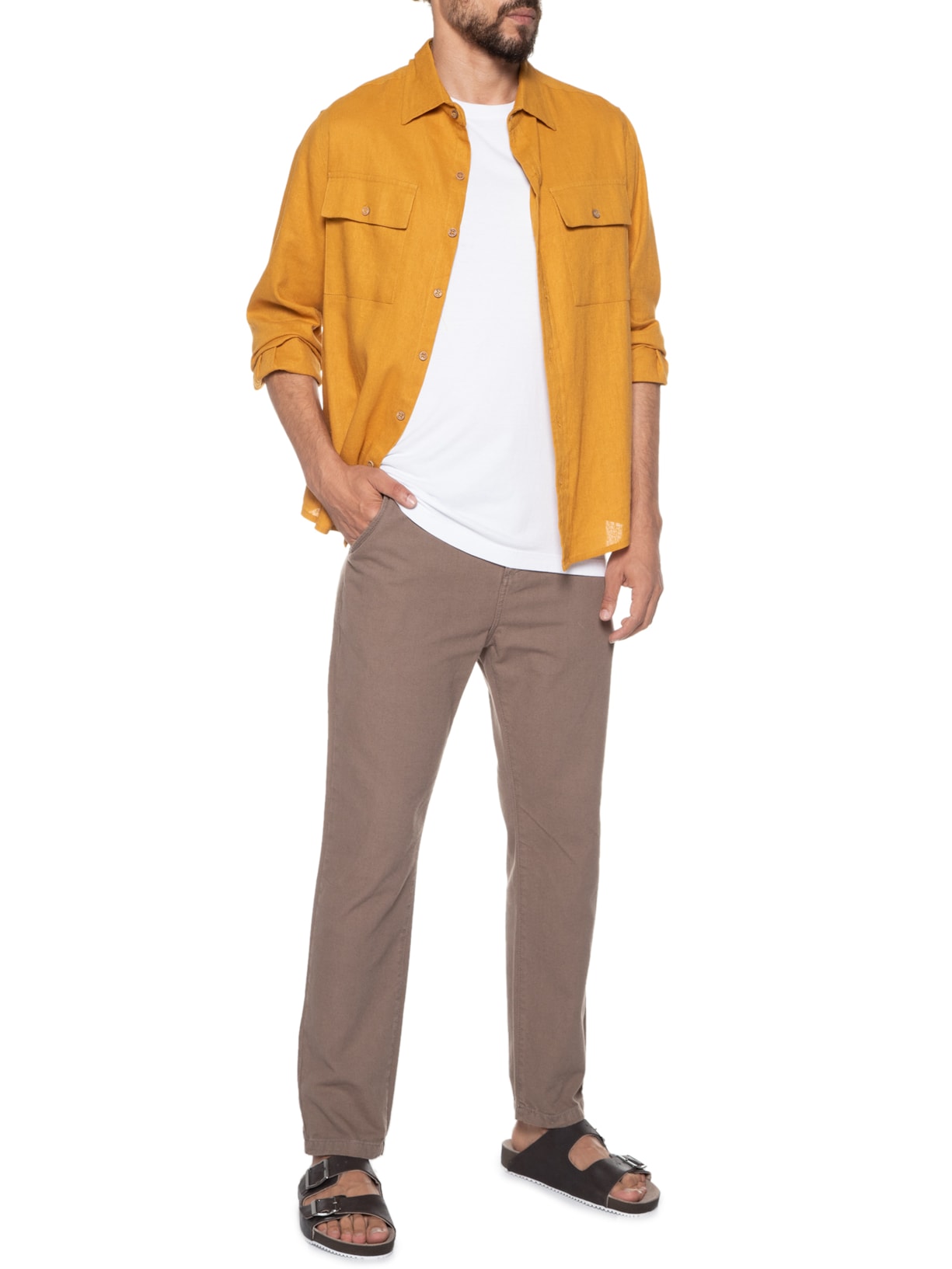 Sandália Masculina Port Marrom Original Penguin