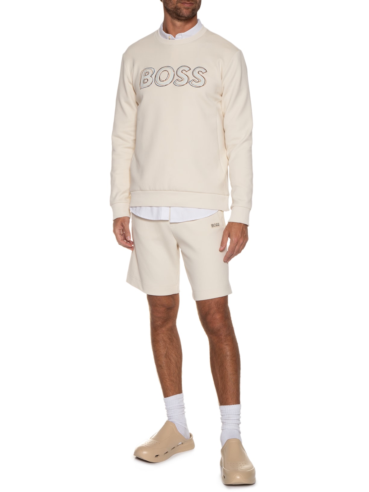 Sandália Masculina Rasteira Titanium Bege Boss