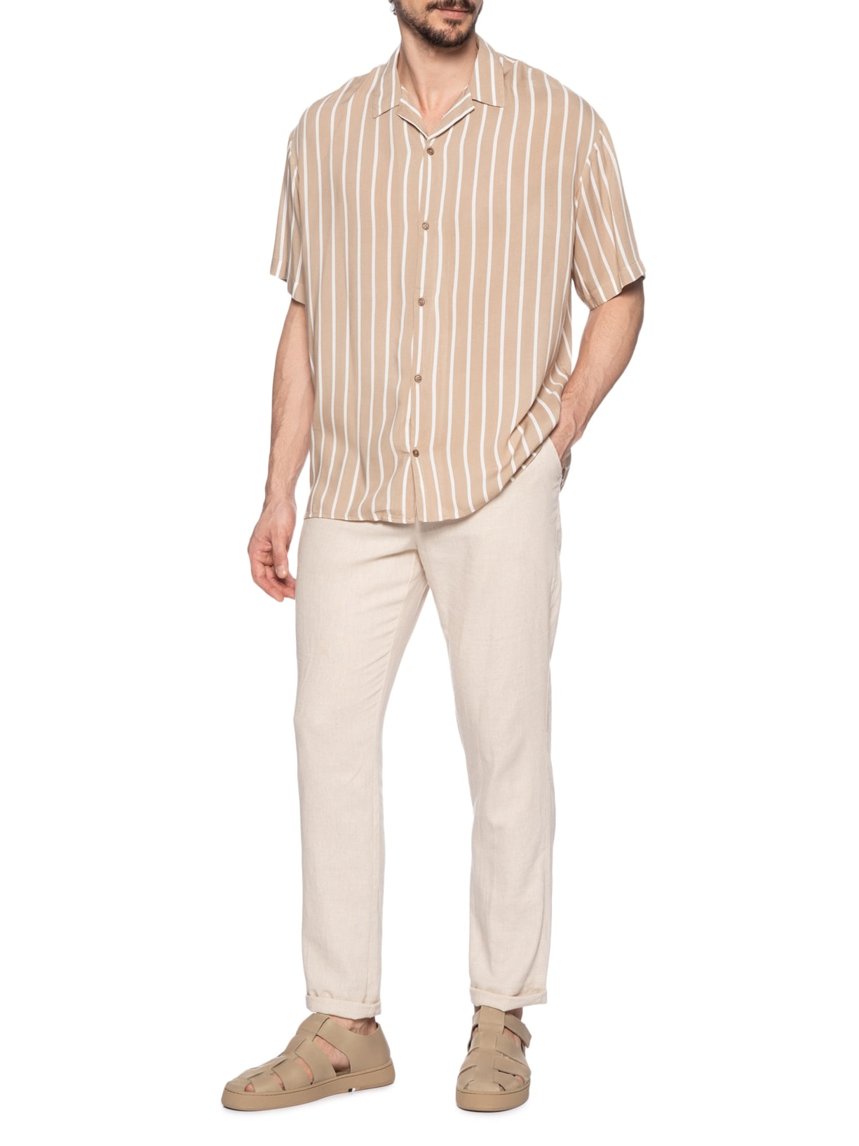 Sandália Masculina Soho Resort Monochromatic Marrom Osklen