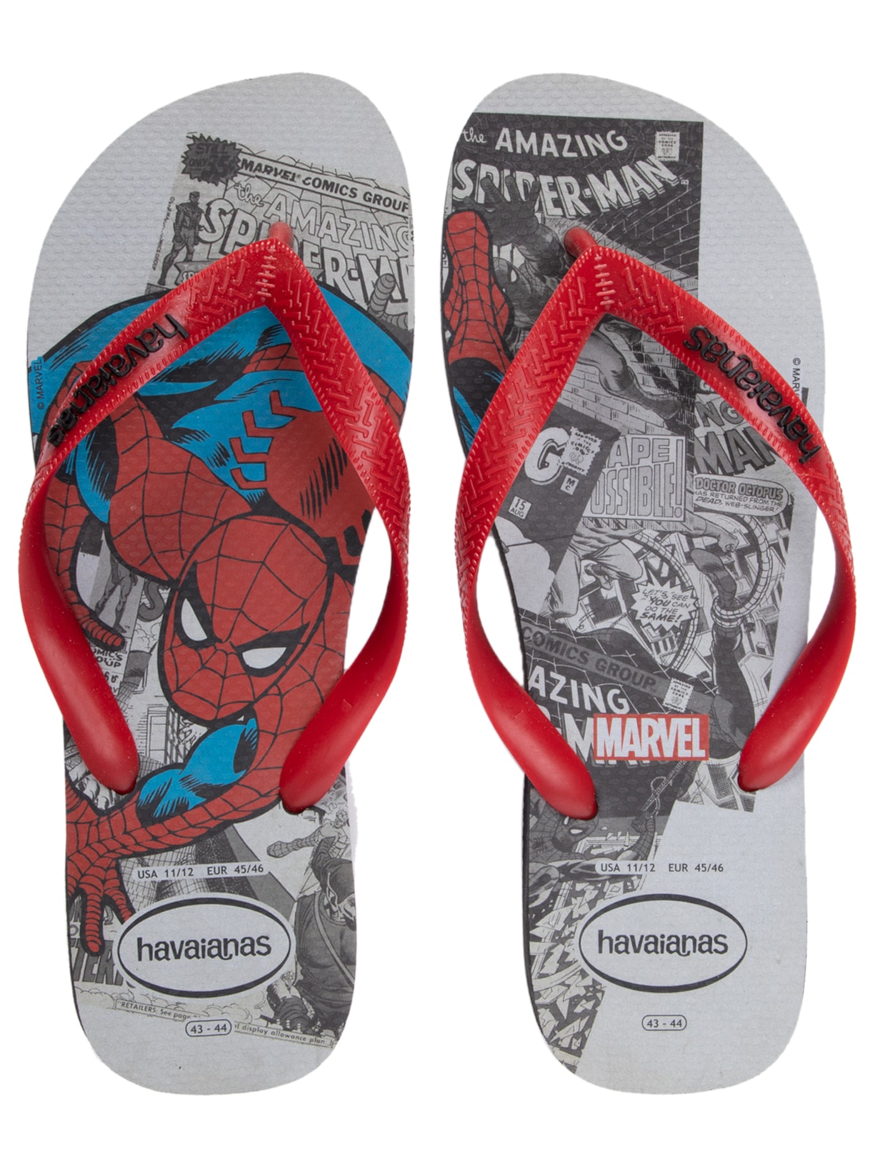 Sandália Masculina Top Marvel Clas - Cinza