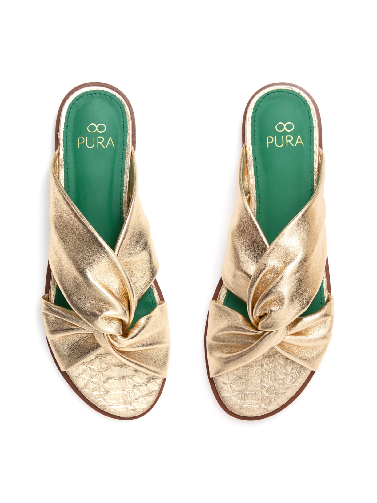 Sandália Pantachou Champagne Pura