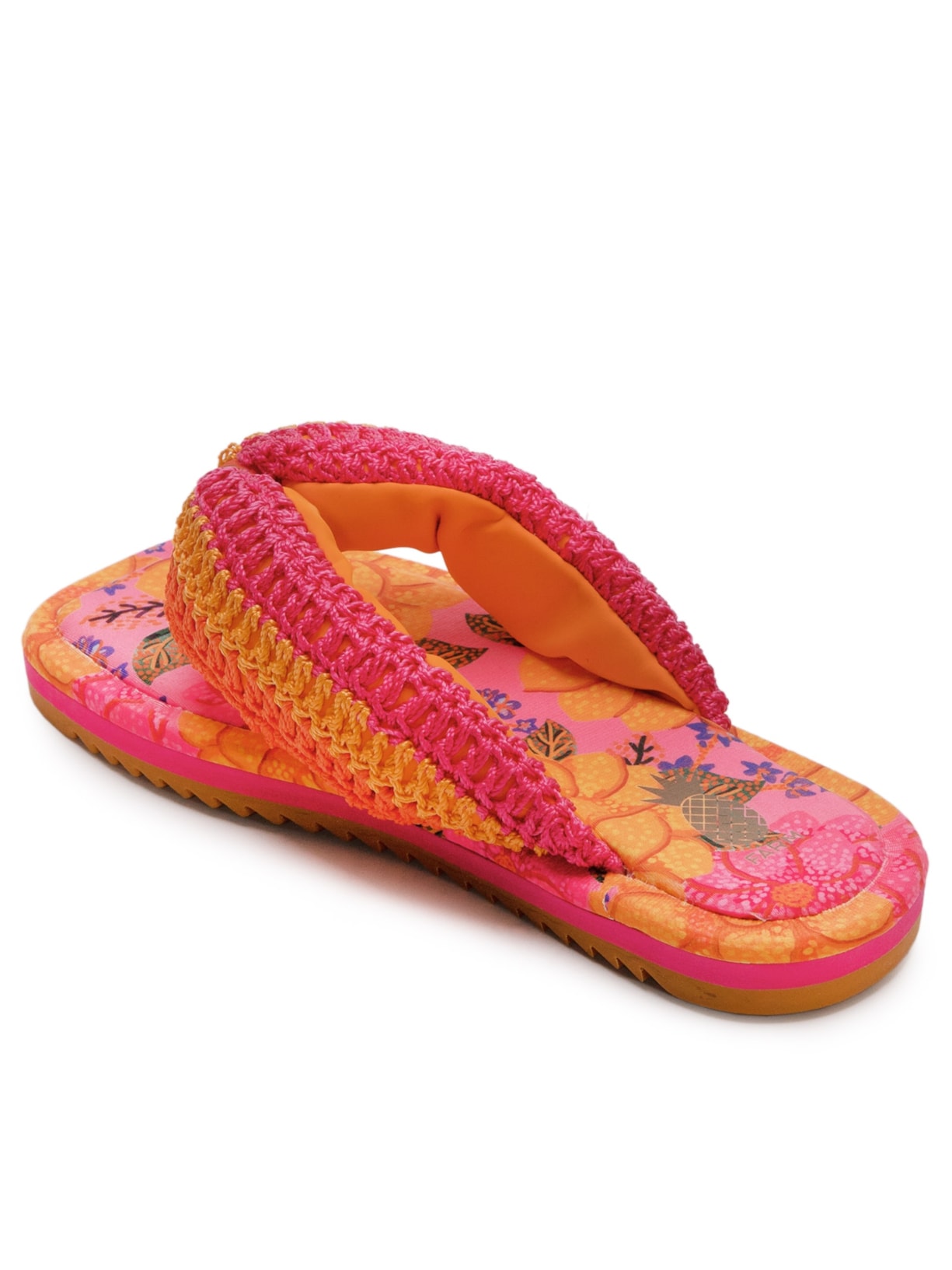 Sandália Puff Flatform Laranja Farm