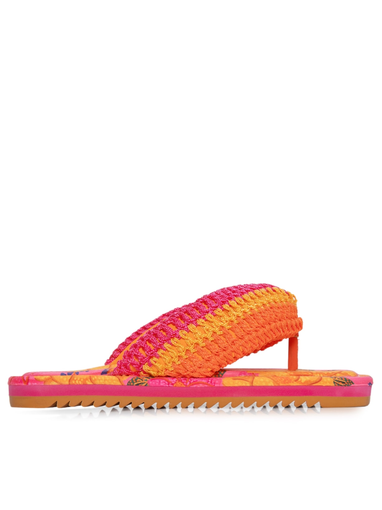 Sandália Puff Flatform Laranja Farm