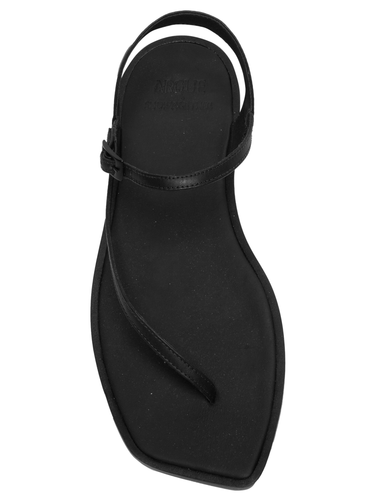 Sandália Rasteira Clark Arque X Shop2gether Preto Shop2gether + Arque