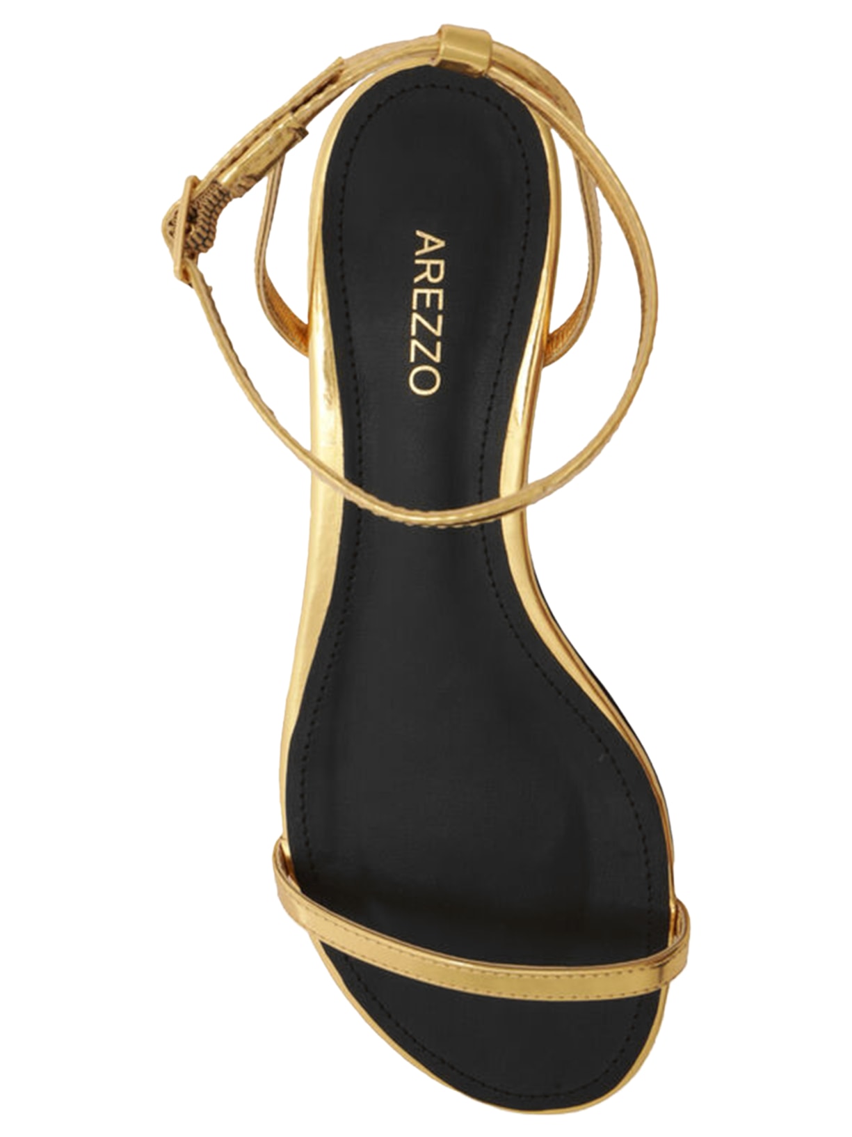 Sandália Rasteirinha Arezzo Promoção Rasteirinhas Arezzo Dourada