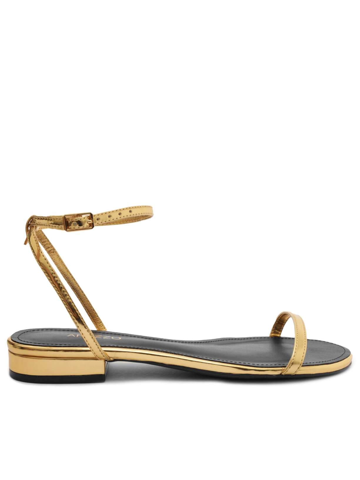 Sandália Rasteira Feminina Minimalista - Dourado