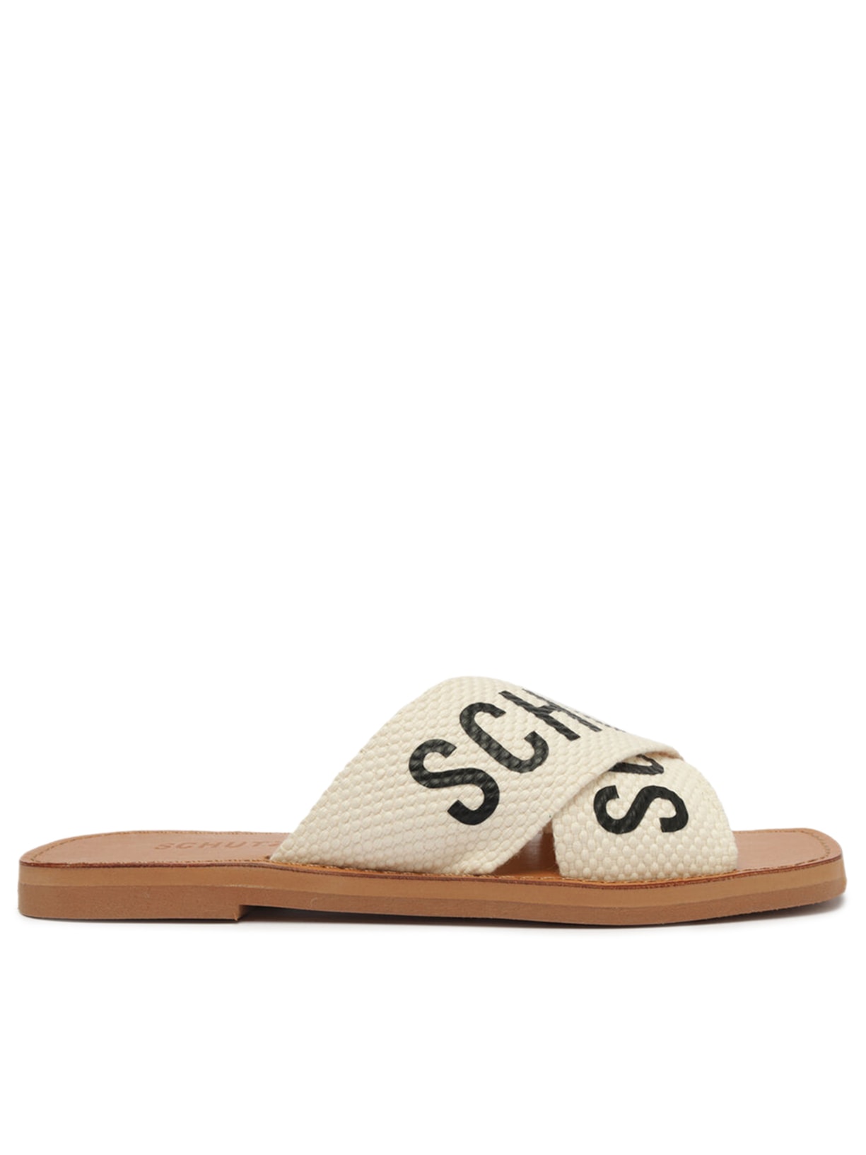 Sandália Rasteira Fita de Algodão - Off White