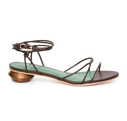 Sandália Salto Baixo Cloe Café