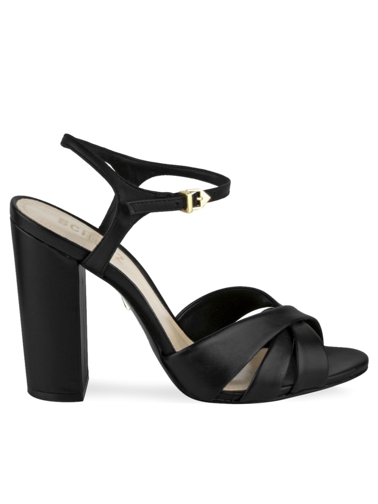 Sandália Salto Bloco - Preto