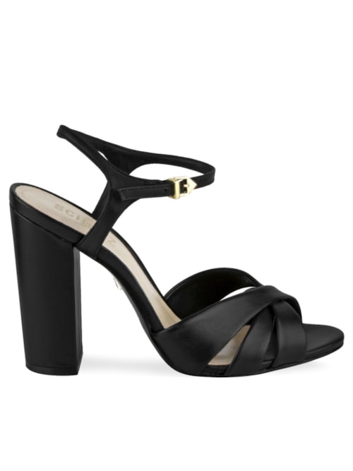 Sandália Salto Bloco - Preto