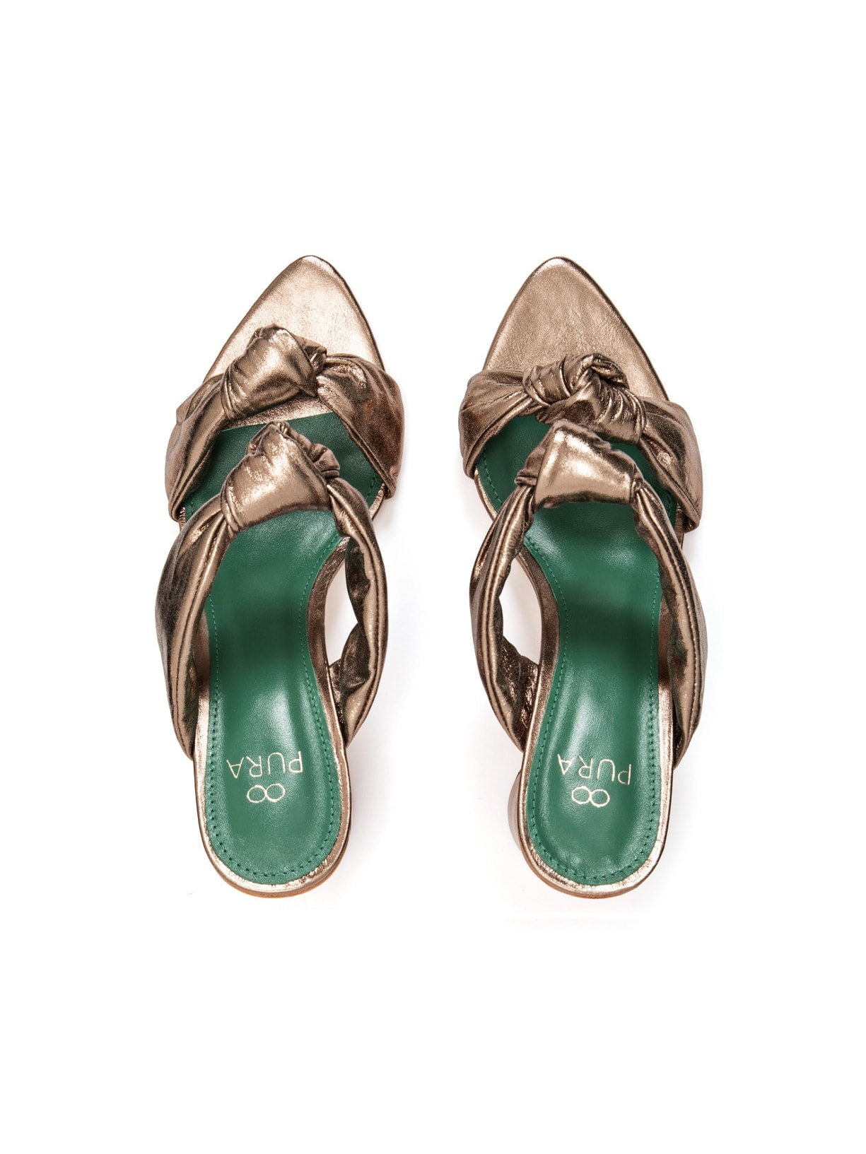 Sandália Salto Leticia Silver Pura