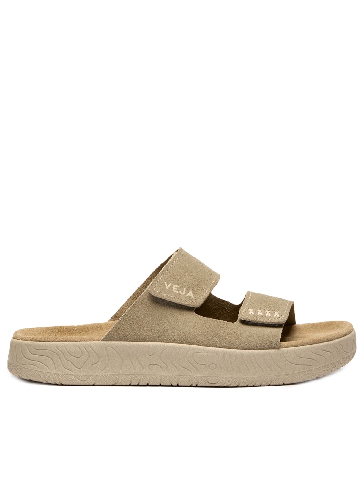 Sandália Unissex Etna Suede Soft - Bege