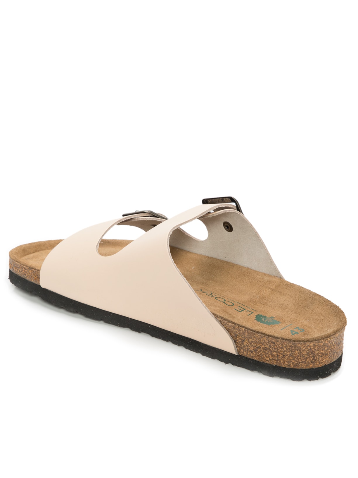 Sandália Unissex Flat Lisboa Bege Le Cork