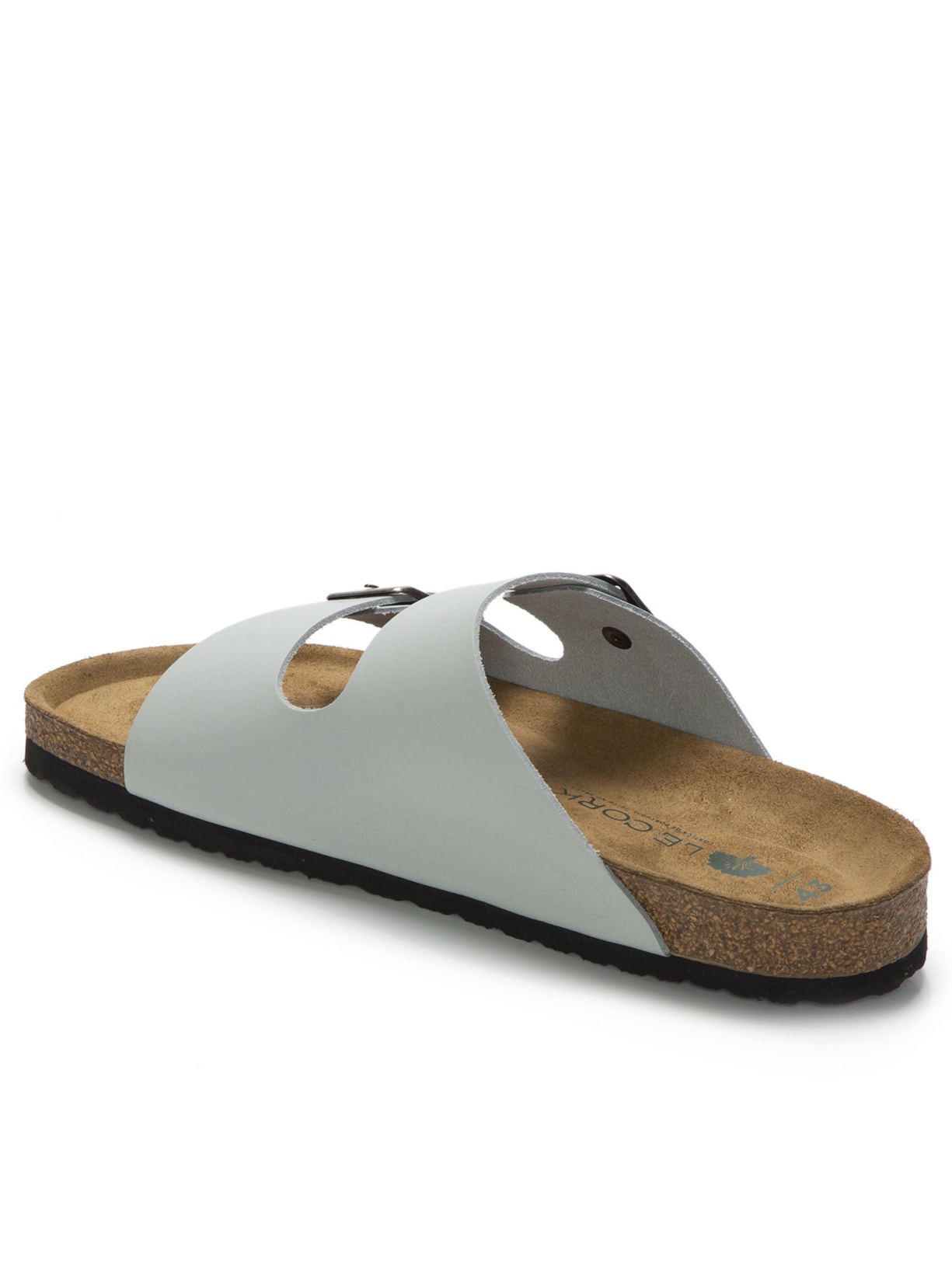 Sandália Unissex Flat Lisboa Cinza Le Cork