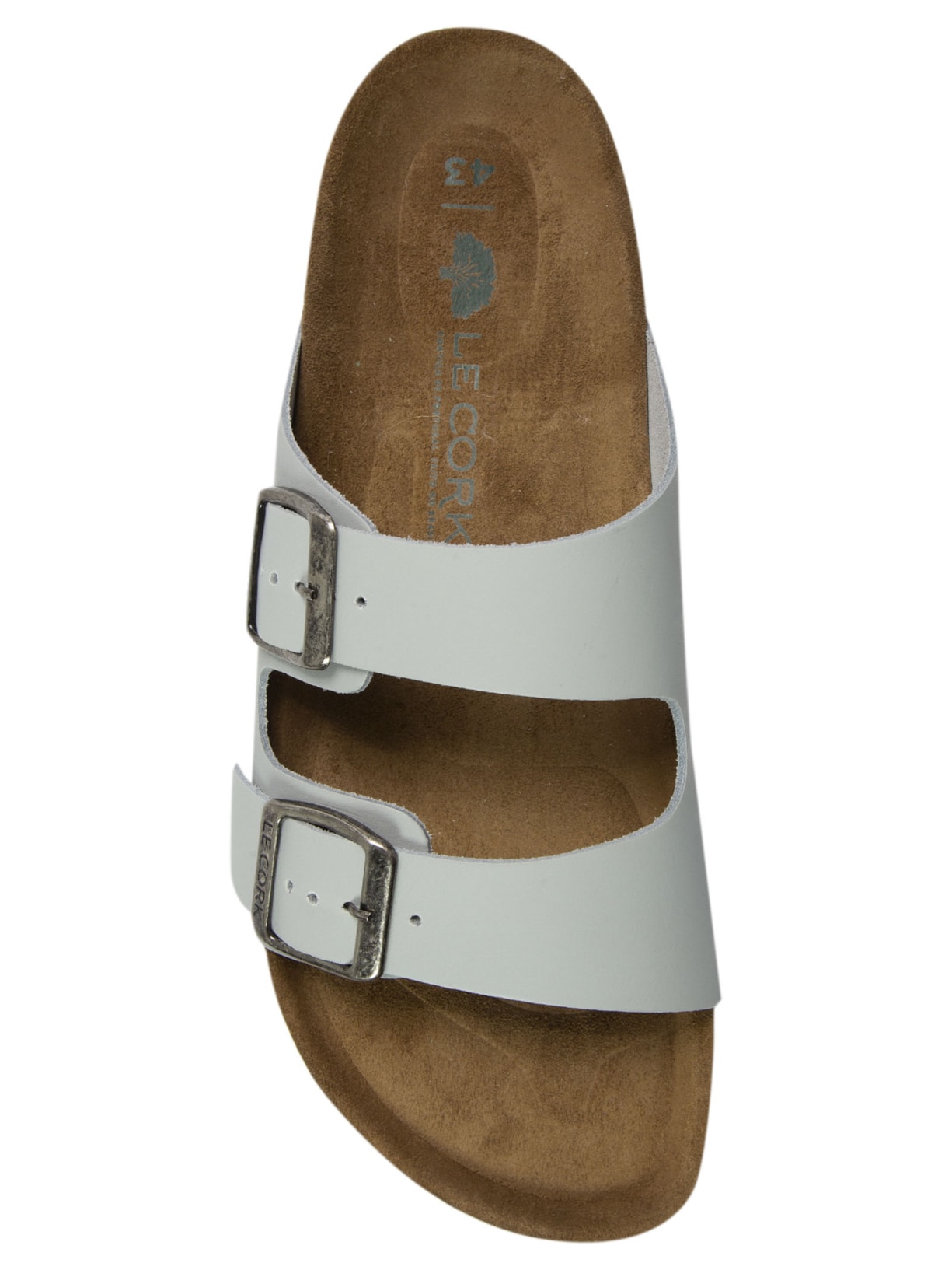 Sandália Unissex Flat Lisboa Cinza Le Cork