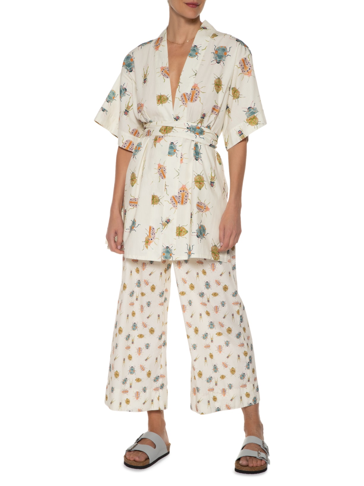 Sandália Unissex Flat Lisboa Cinza Le Cork