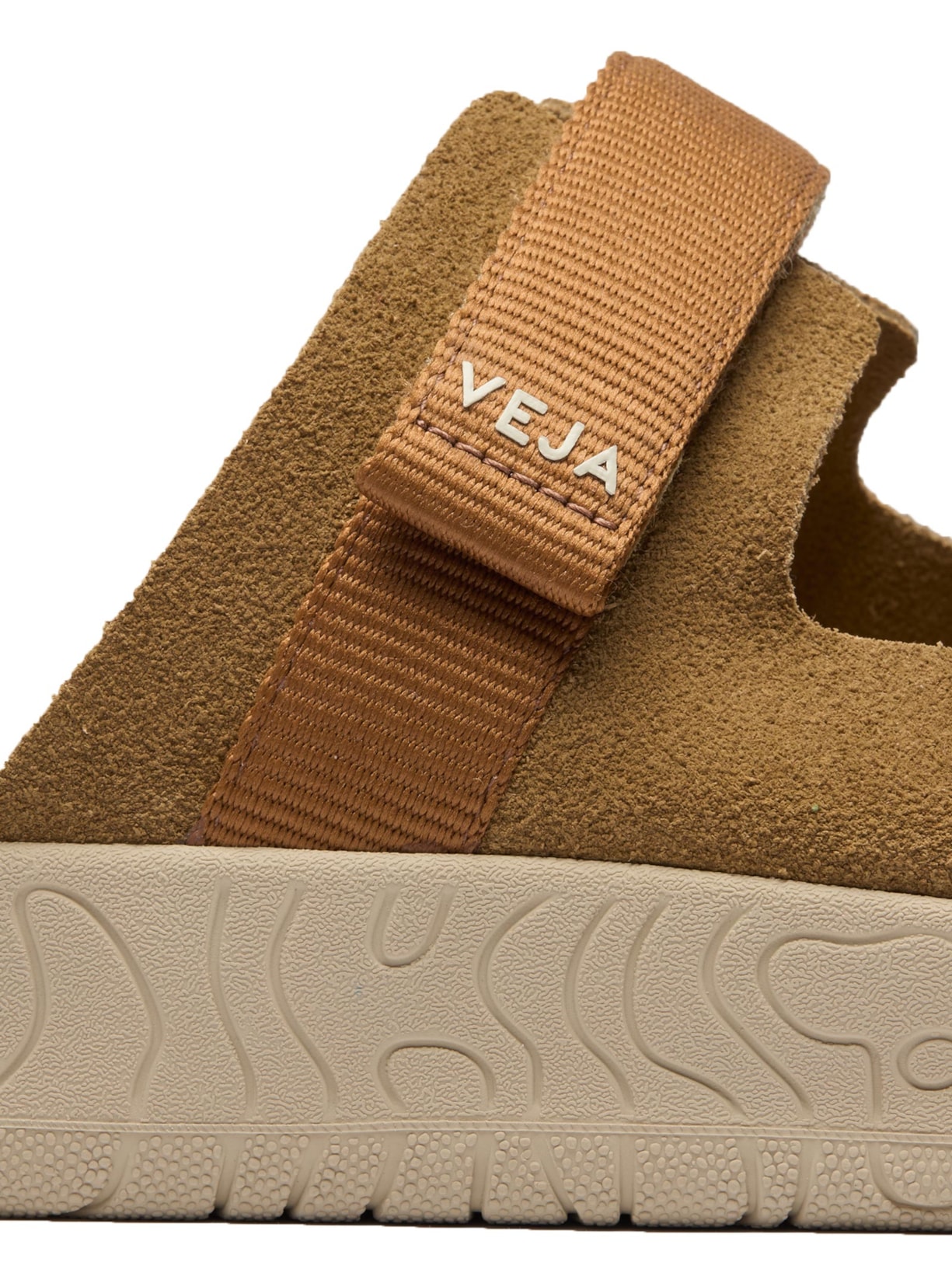 Sandália Unissex Papete Arpoador Suede Bege Veja