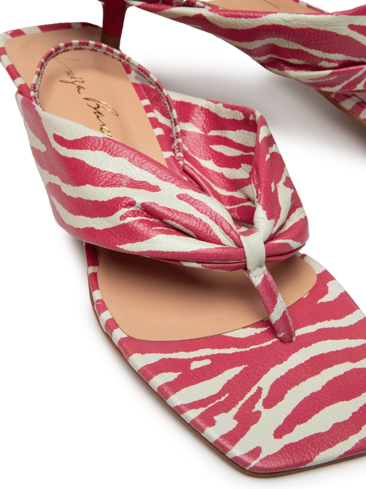 Sandália Zebra Print Pimenta – Animal Print Luiza Barcelos