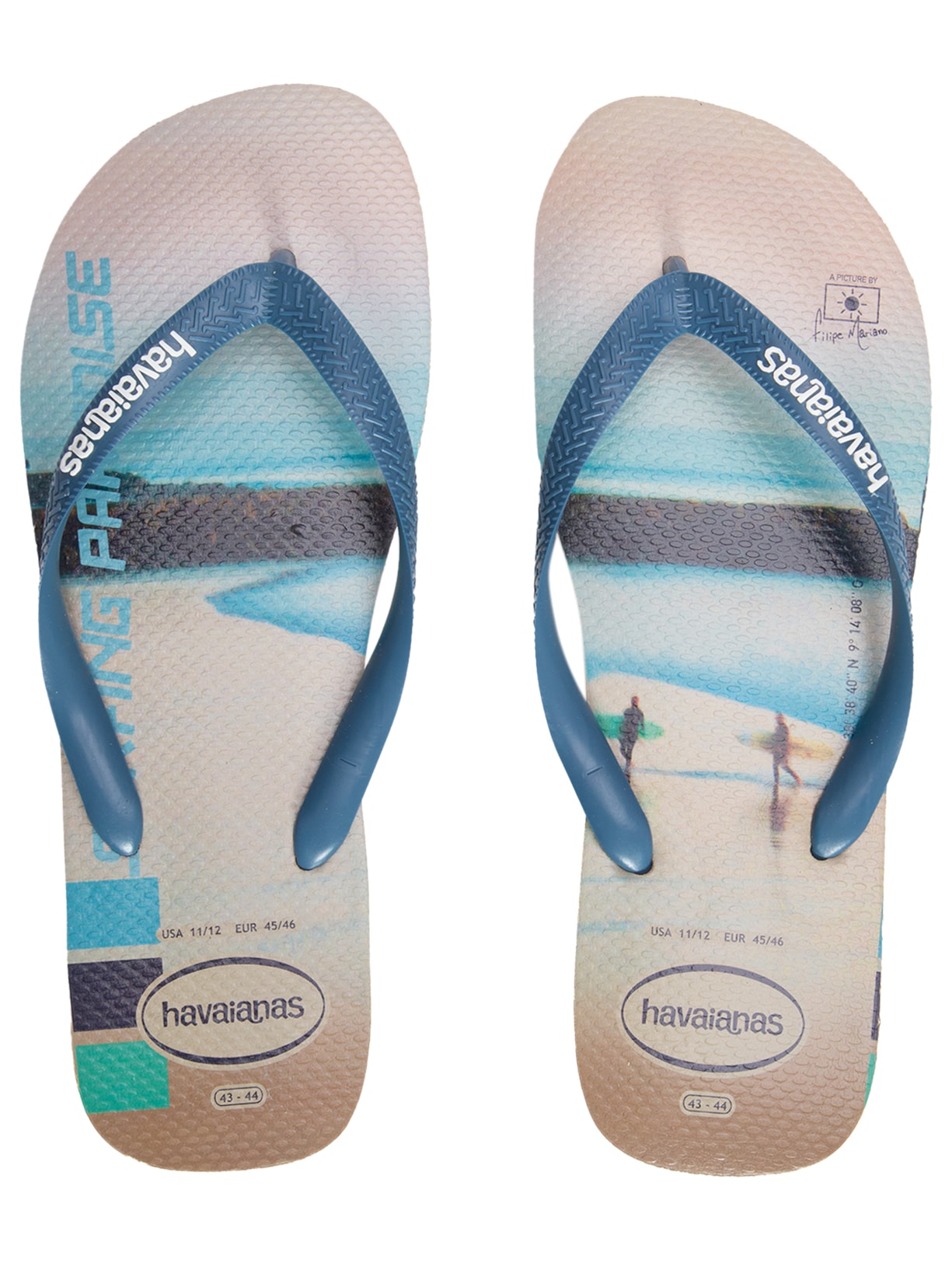Sandalias Havaianas Hype Fc - Azul