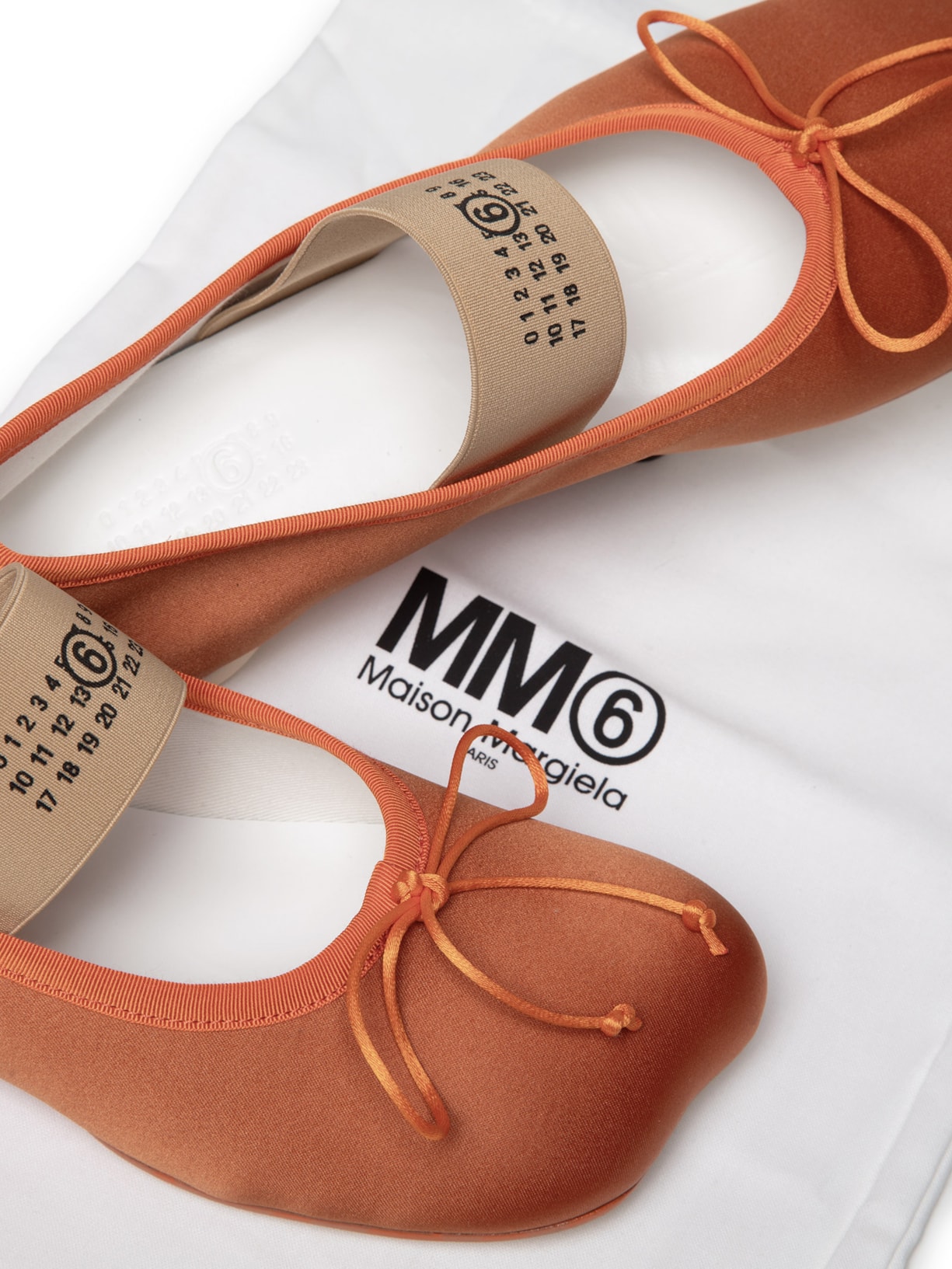 Sapatilha Anatomic Numeric Ballet Laranja Mm6 Maison Margiela