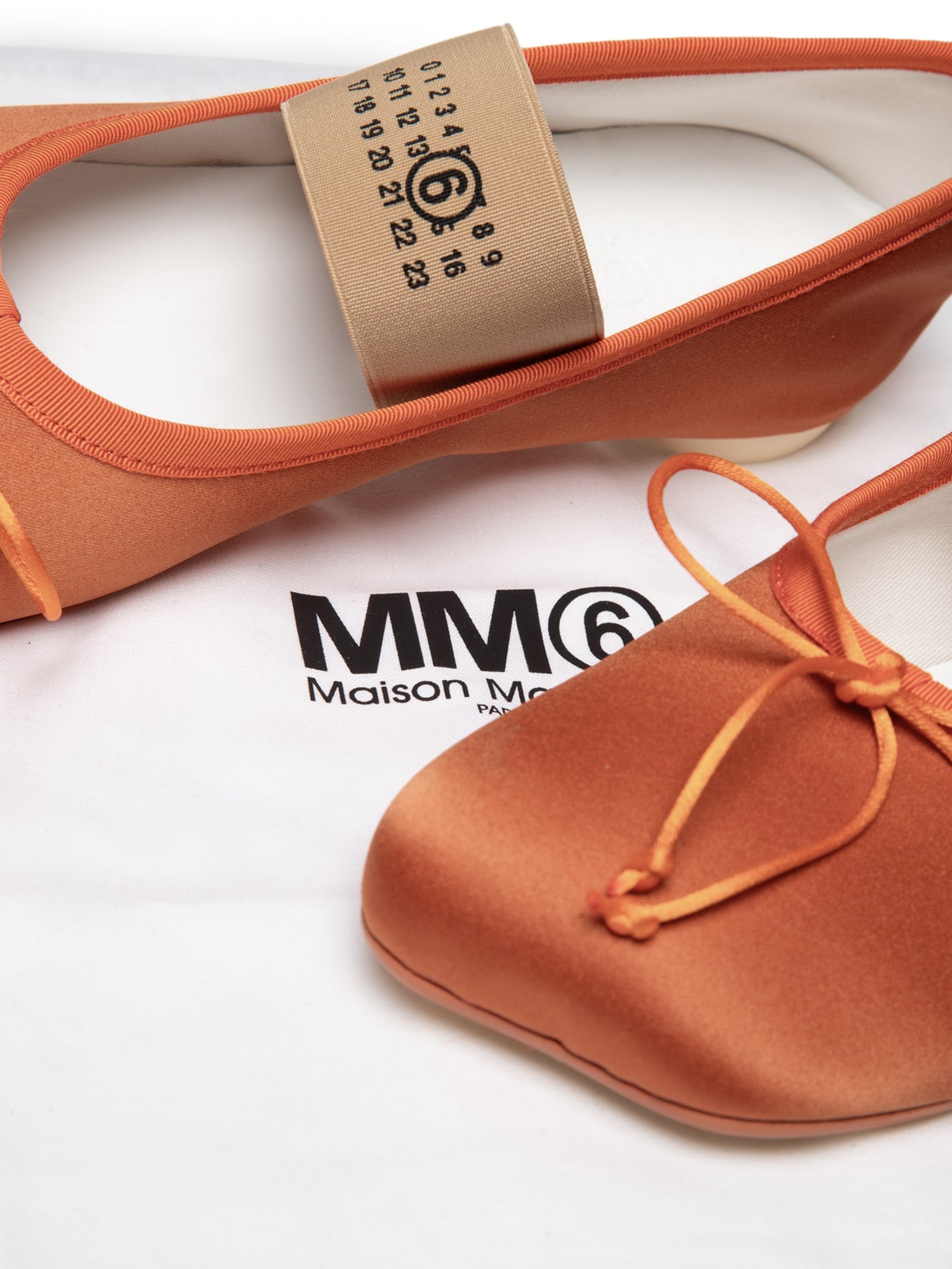 Sapatilha Anatomic Numeric Ballet Laranja Mm6 Maison Margiela