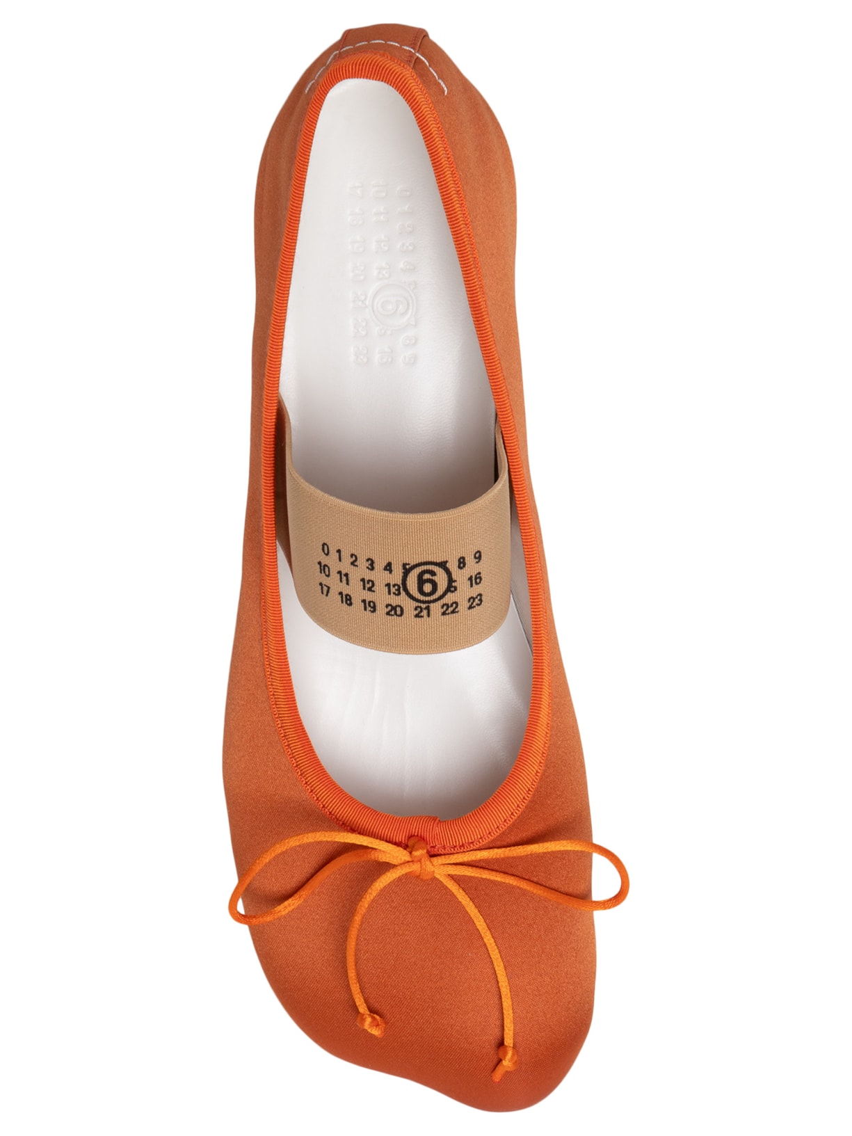 Sapatilha Anatomic Numeric Ballet Laranja Mm6 Maison Margiela