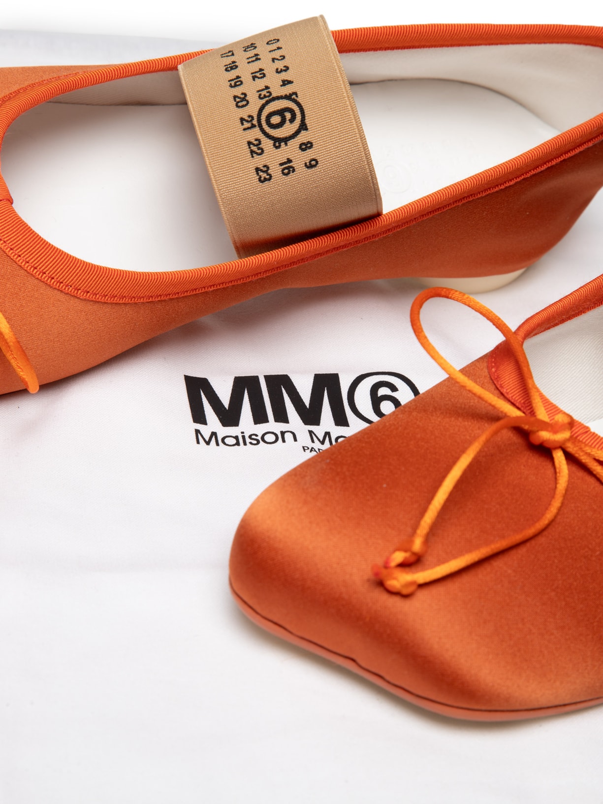 Sapatilha Anatomic Numeric Ballet Laranja Mm6 Maison Margiela