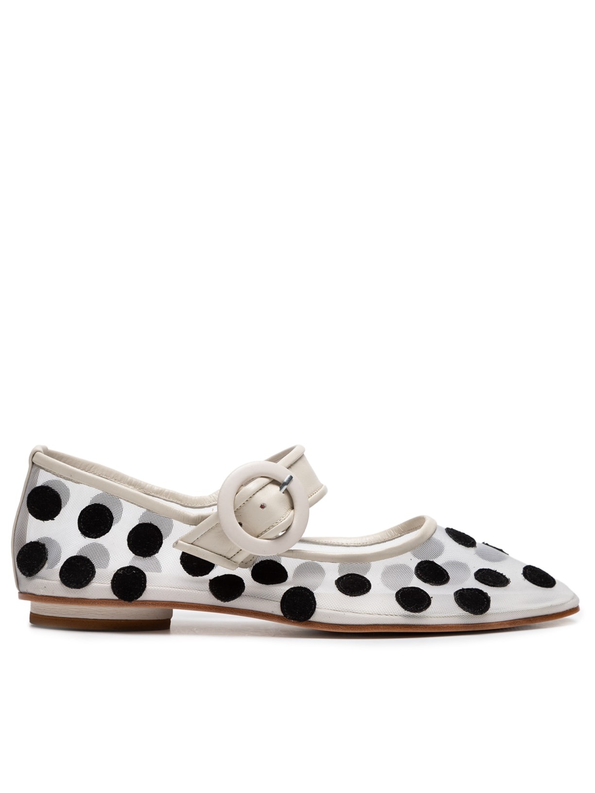 Sapatilha Ballerine Olivia Poá - Branco