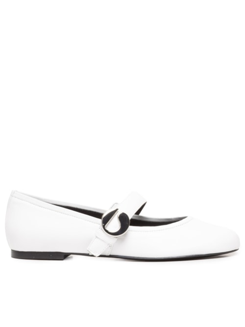 Sapatilha Balletrina Belt Flat - Branco