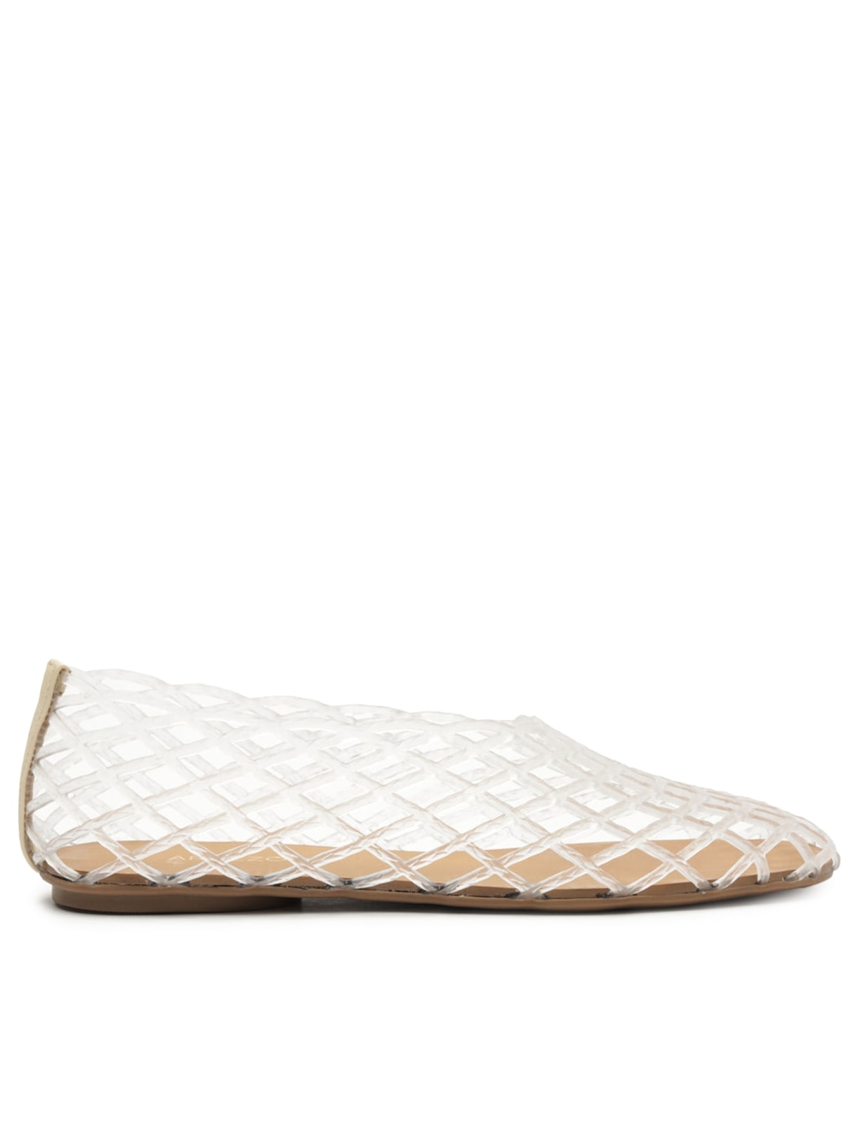 Sapatilha Bico Redondo Mesh - Bege