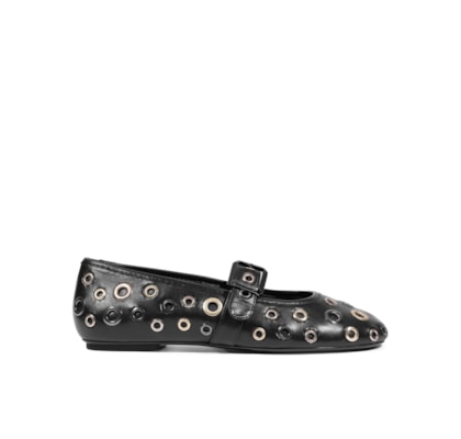 Sapatilha Bico Redondo - Preto