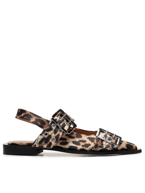 Sapatilha Bucket Ballerina Naplack - Animal Print
