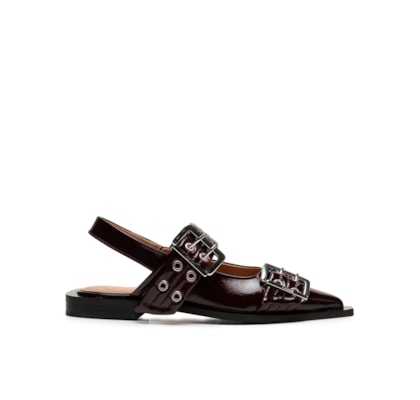 Sapatilha Buckle Ballerina - Vinho