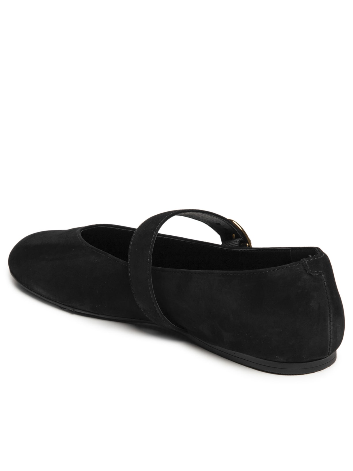 Sapatilha Camurça Fivela Oval Preto Arezzo