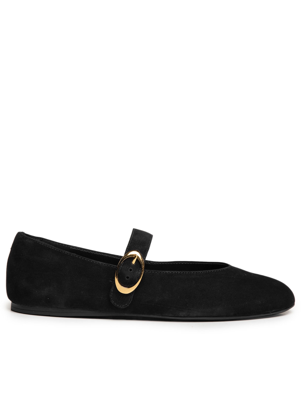 Sapatilha Camurça Fivela Oval Preto Arezzo