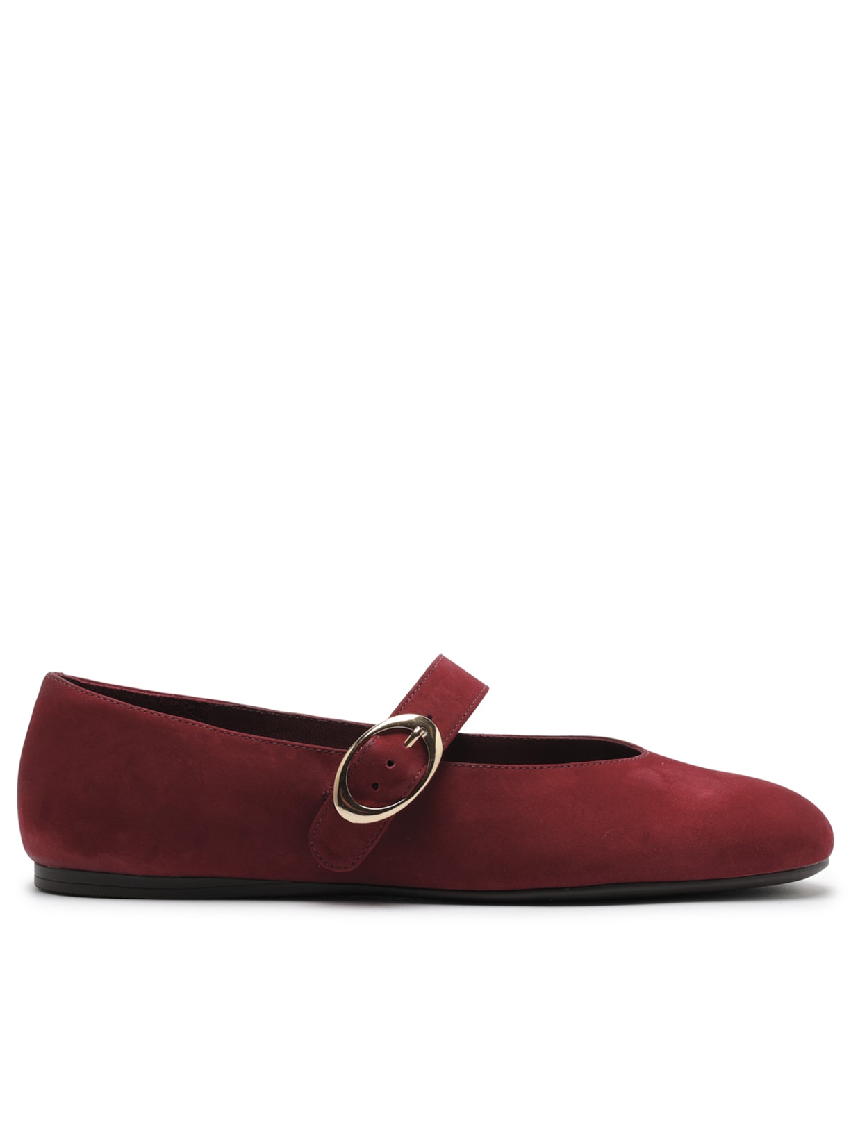 Sapatilha Camurça Fivela Oval Vermelho Arezzo