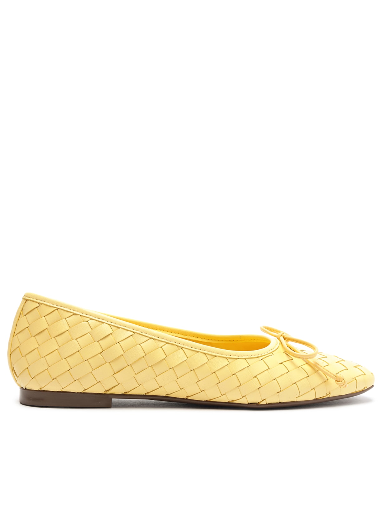 Sapatilha Casual Flats Couro - Amarelo